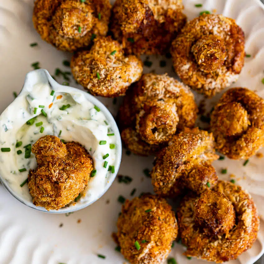 Crispy Homemade Crumbed Mushrooms Vegan Magic