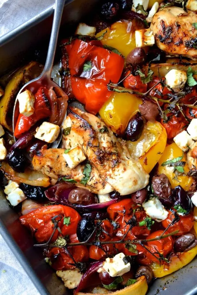 Irresistible Mediterranean Chicken Balsamic Traybake