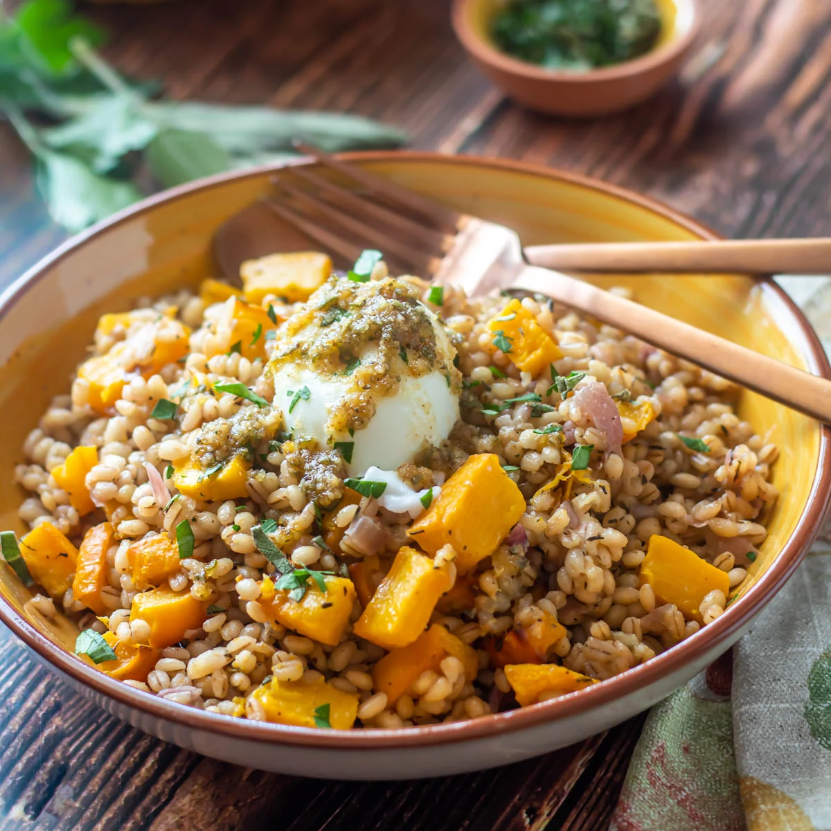 Stop Making Boring Risottos, Try Butternut and Barley Risotto!