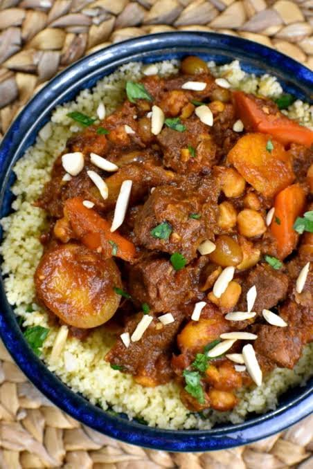 Easy homemade moroccan beef tagine with couscous